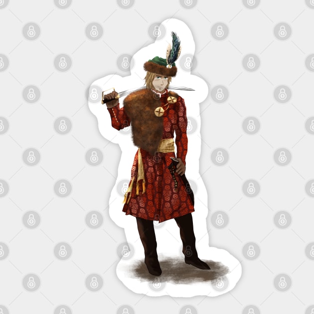 Hussar Hetalia Poland Sticker by Silentrebel